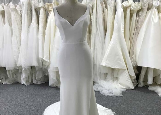 Fashion Cady Fabric A Line Ball Gown Wedding Dress For Tall Ladies Multi Color Optional